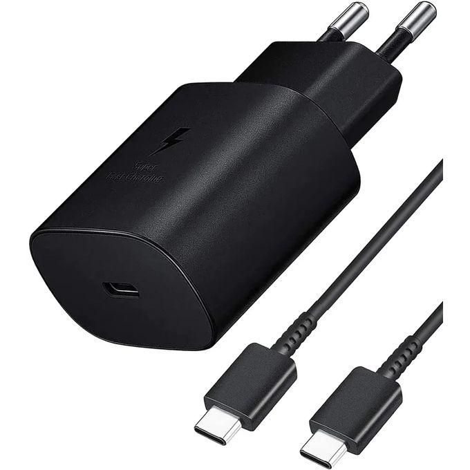 Chargeur Secteur Samsung Original 25W + Câble USB-C 1m